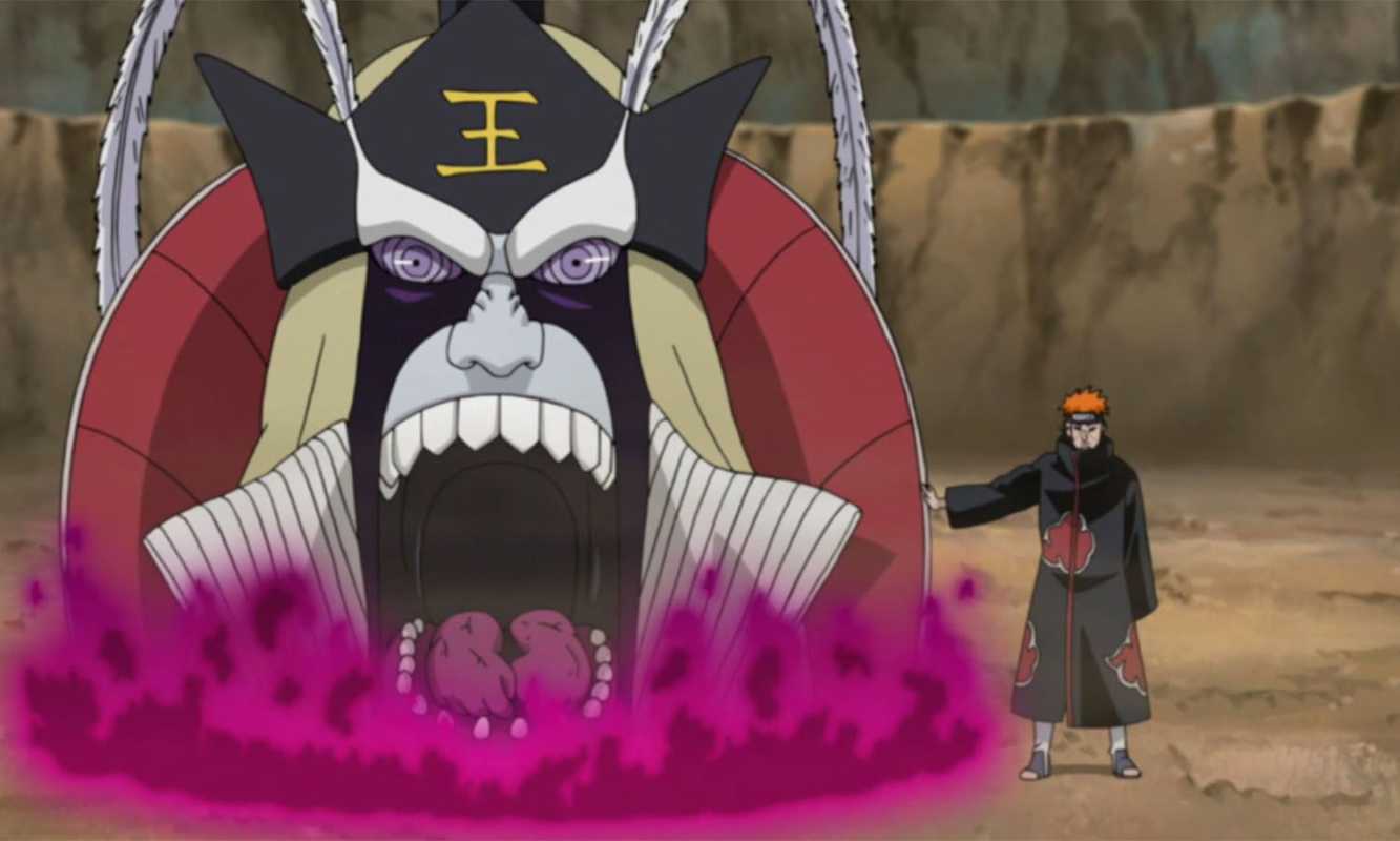 Bolesť a kráľ pekla v Naruto Shippuden