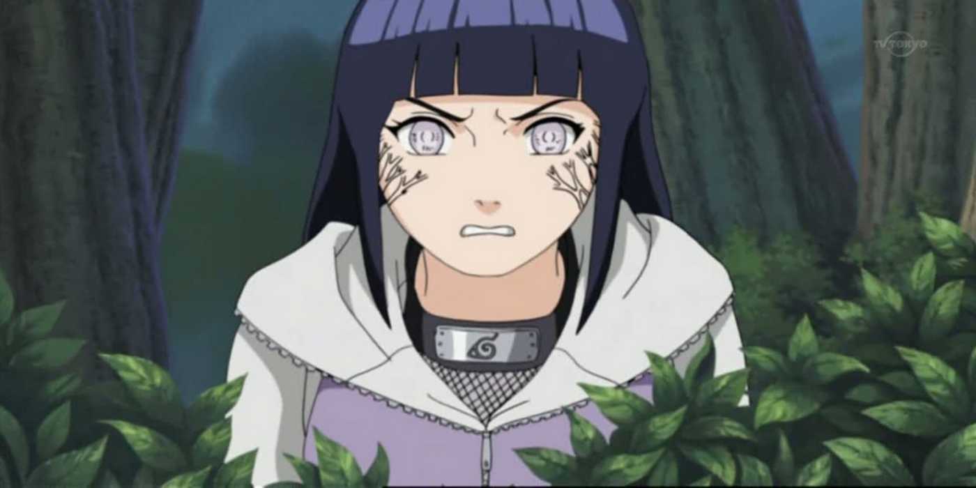 Shino Aburame con sus bichos parados frente a una cueva