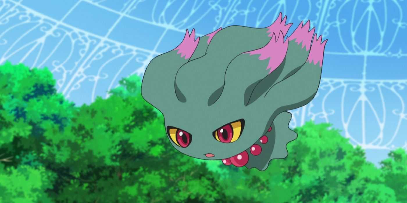 Misdreavus schwebt im Pokemon-Anime