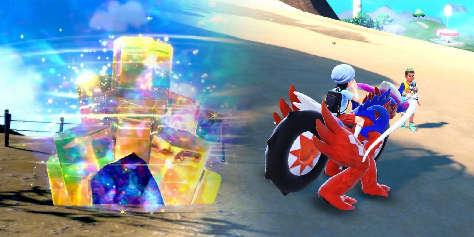 Кваксвелл стоит в высокой траве в Pokemon Scarlet and Violet