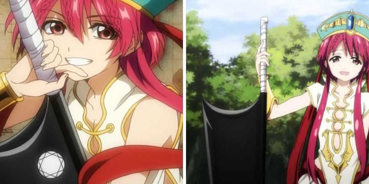 На изображениях изображен Рен Коха из Magi: The Labyrinth of Magic, держащий свой меч Лераж.