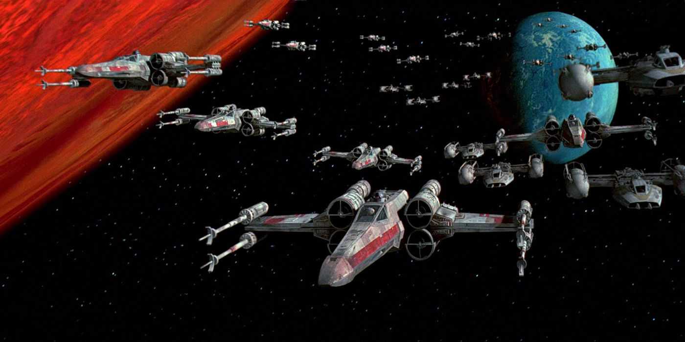 Die Schlacht von Yavin aus Star Wars Episode IV Eine neue Hoffnung