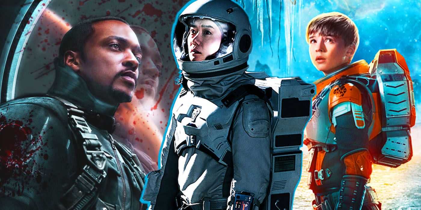 Koláž hlavných postáv z filmu Tiché more, Altered Carbon a Lost in Space