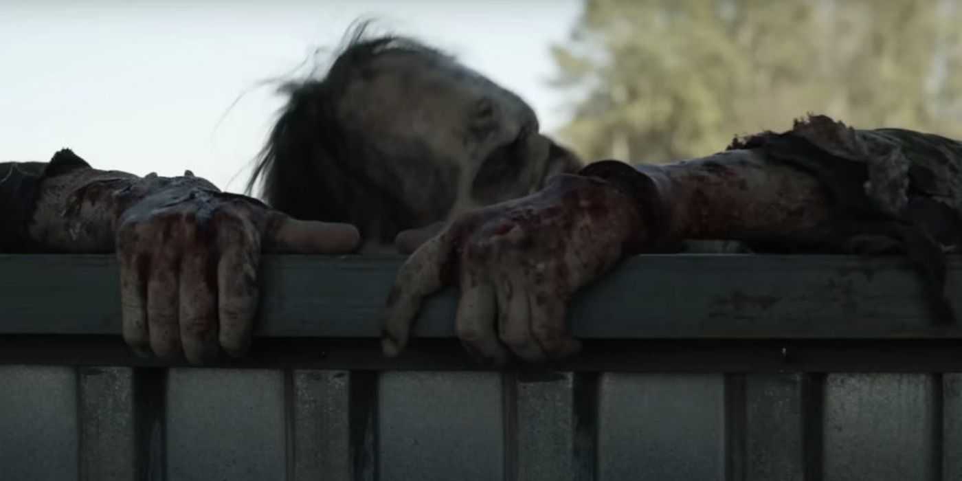 Variante von Wanderern, die in The Walking Dead eine Wand erklimmen