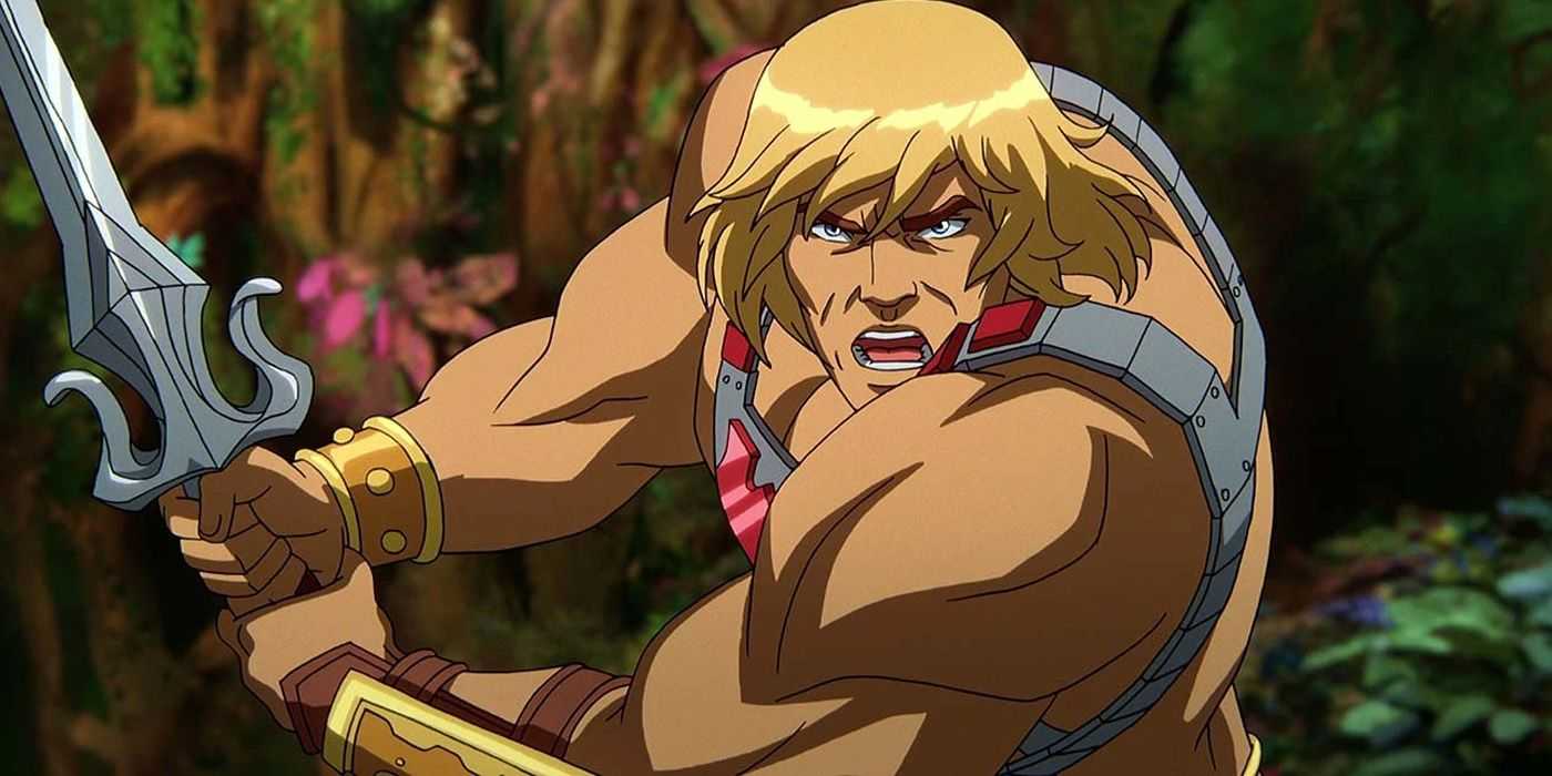 He-Man ovládajúci meč v Masters of the Universe: Revelation.