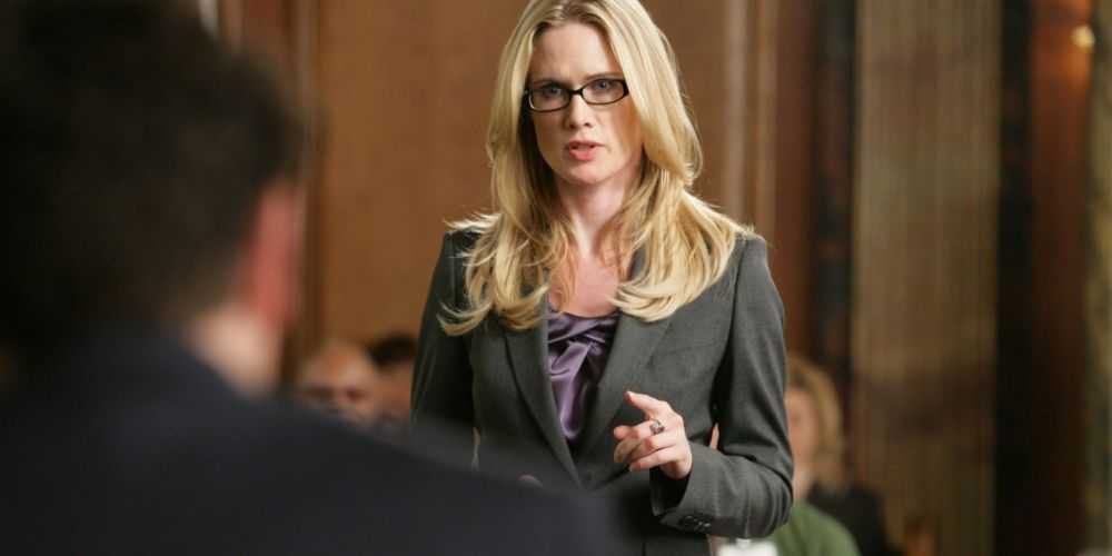 Alexandra Cabot argumentando ante el tribunal