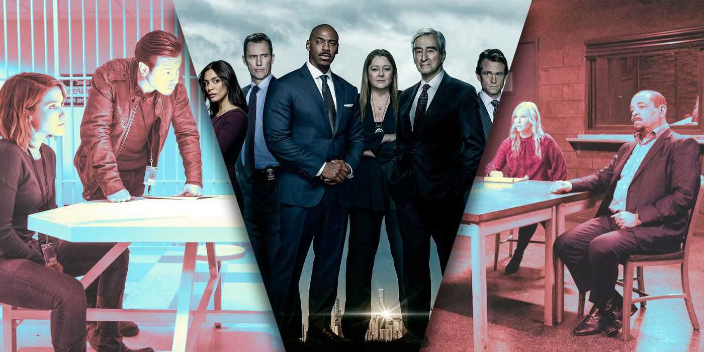 Imágenes divididas de episodios de Ley y orden