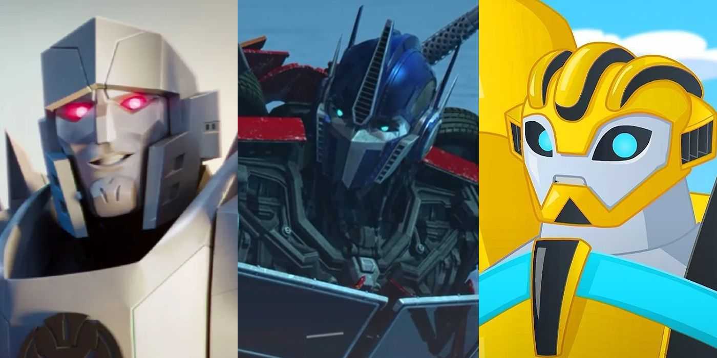 División: Megatron en Transformers: Earthspark, Optimus Prime en Prime y Bumblebee en Rescue Bots