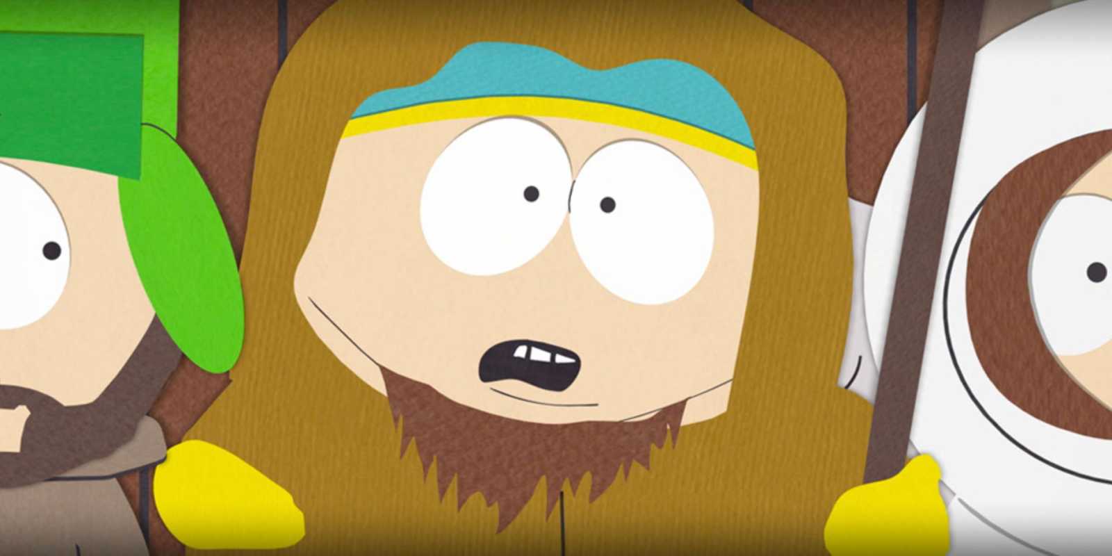 Cartman en el desfile navideño en la escuela de South Park