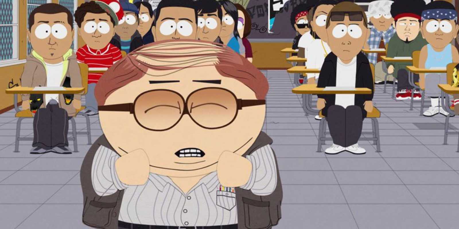 South Park, como profesora de niños del centro de la ciudad, en South Park