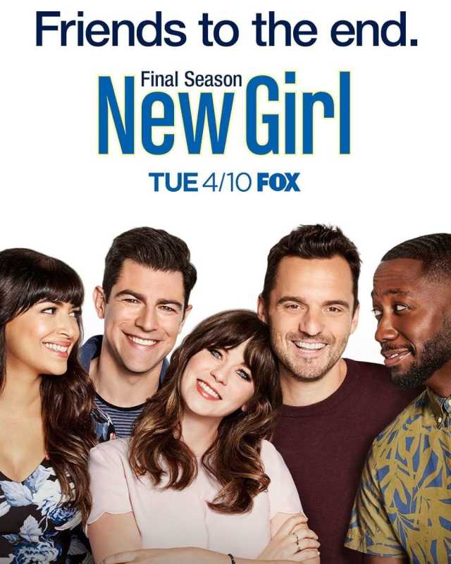 Zooey Deschanel, Max Greenfield, Hannah Simone, Lamorne Morris und Jake Johnson in New Girl (2011)
