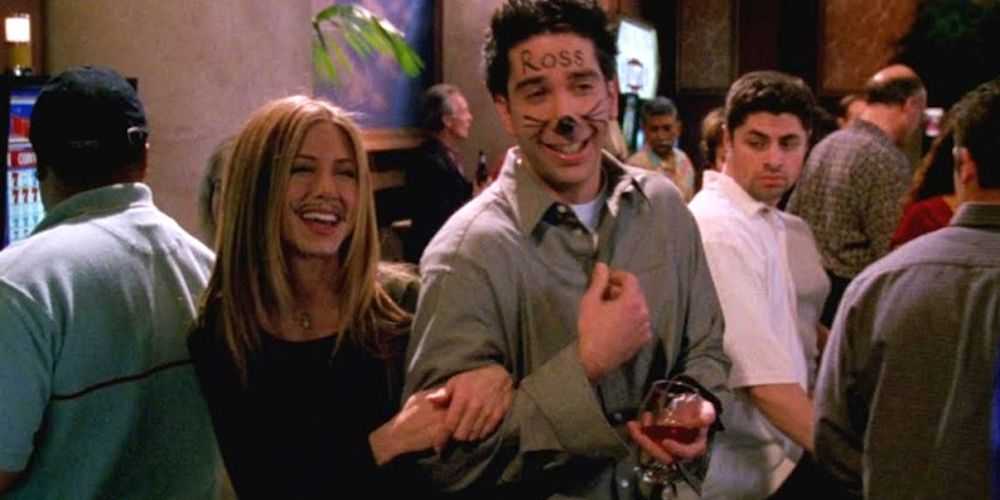 Ross (David Scwimmer) y Rachel (Jennifer Aniston) se casan en Las Vegas