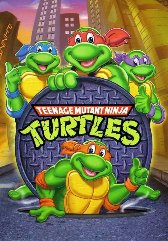 Leonardo, Raphael, Donatello und Michaelangelo aus dem Cartoon „Teenage Mutant Ninja Turtles“.