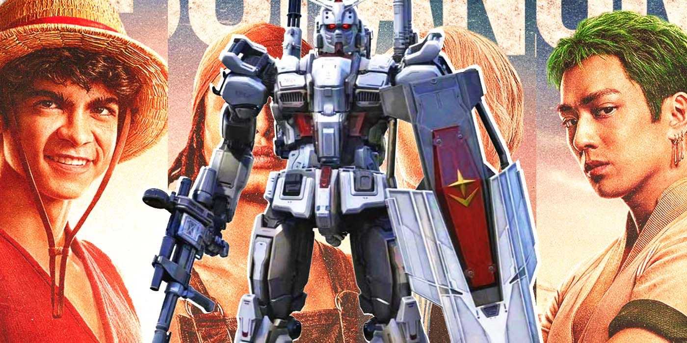 Gundam Requiem por la venganza y acción en vivo de One Piece