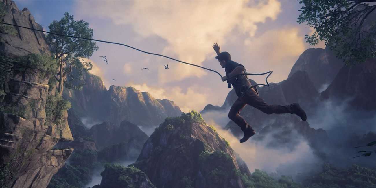 Nathan Drake benutzt den Enterhaken