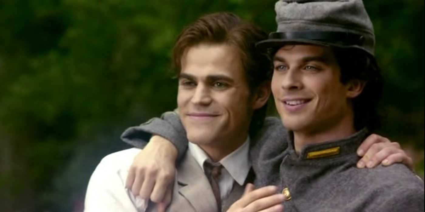 Damon und Stefan zusammen im Jahr 1864, The Vampire Diaries