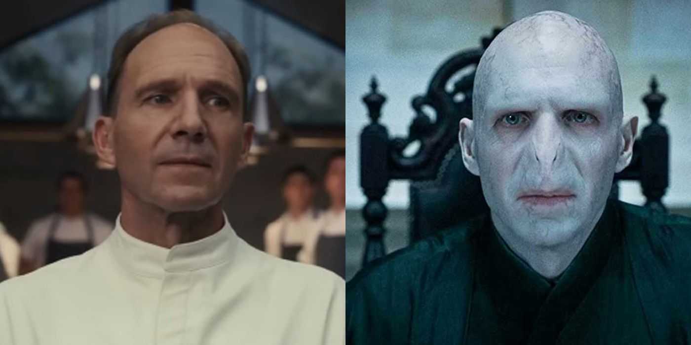 Trennung von Ralph Fiennes aus „The Menu“ und als Voldemort in Harry Potter.