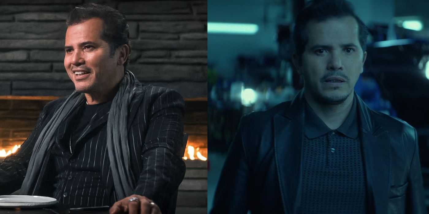 Geteiltes Bild von John Leguizamo aus The Menu und John Wick