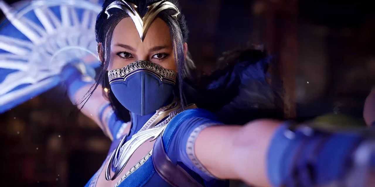 Kitana saluda a sus fans en la introducción de su pelea en Mortal Kombat 1