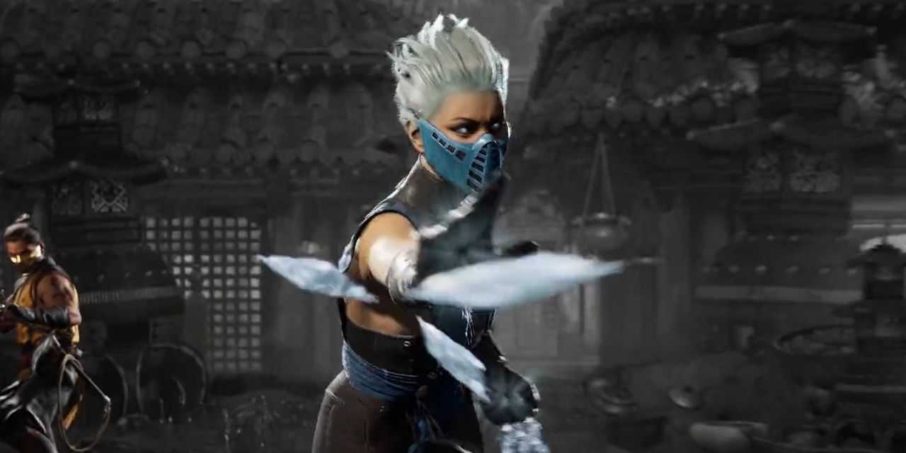 Frost Kameo desata cuchillas de hielo durante un Fatality en Mortal Kombat 1