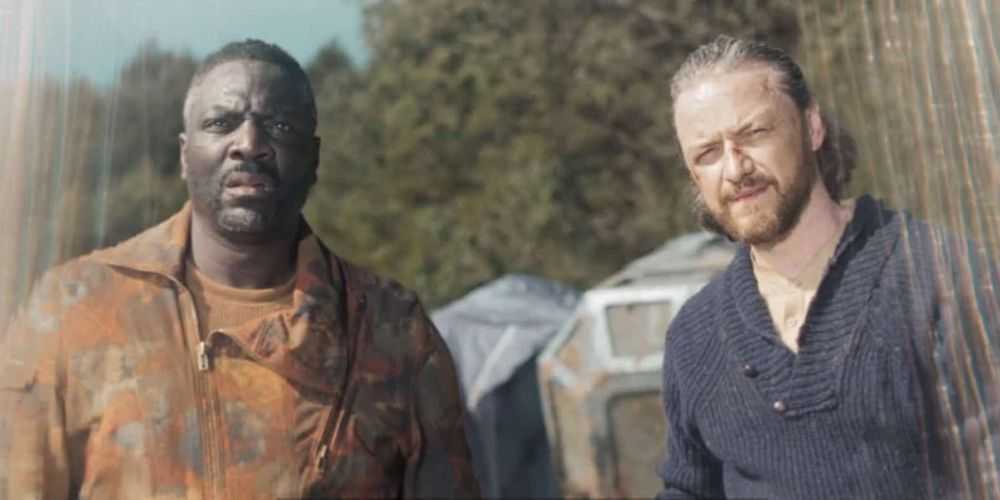 Komutan-Ogunwe-Adewale-Akinnuoye-Agbaje-ve-James McAvoy, Karanlık Malzemelerinde Asriel rolünde