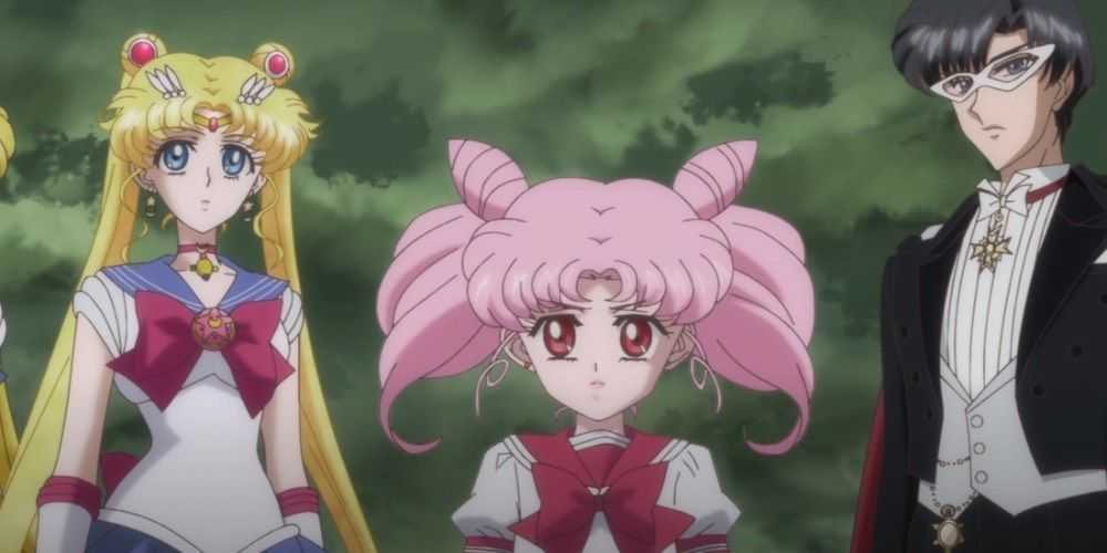 Sailor Moon, Tuxedo Mask und Chibiusa – Anime-Romanzen