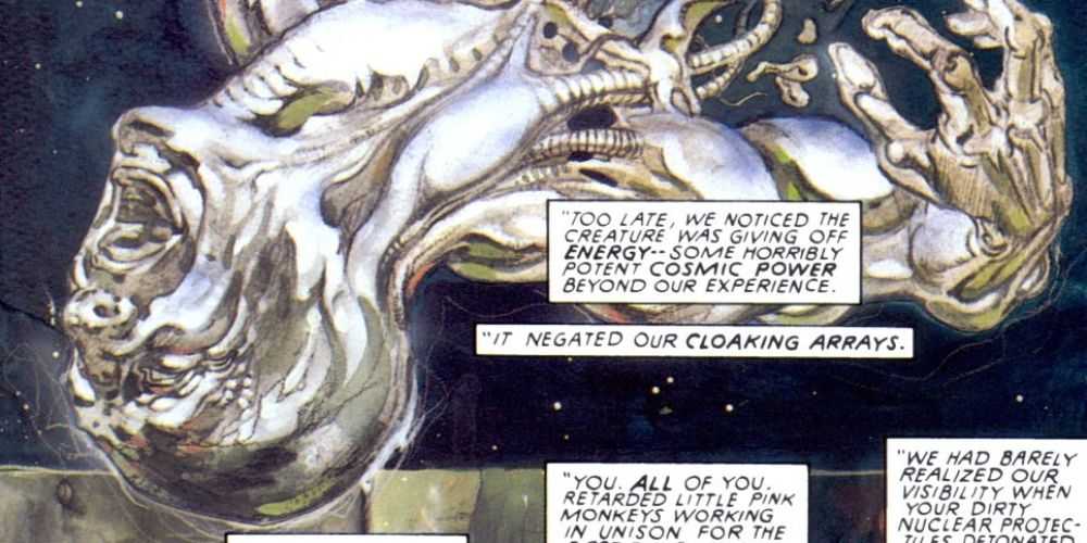 Silver Surfer wird in Marvel Ruins auseinandergerissen.