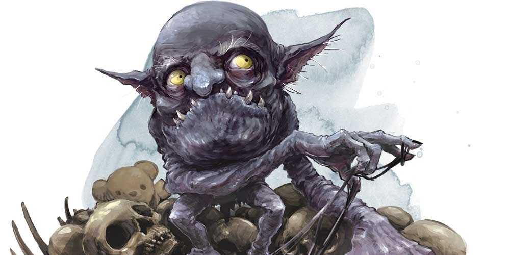 Una criatura feérica de Boggle mira de reojo en DnD