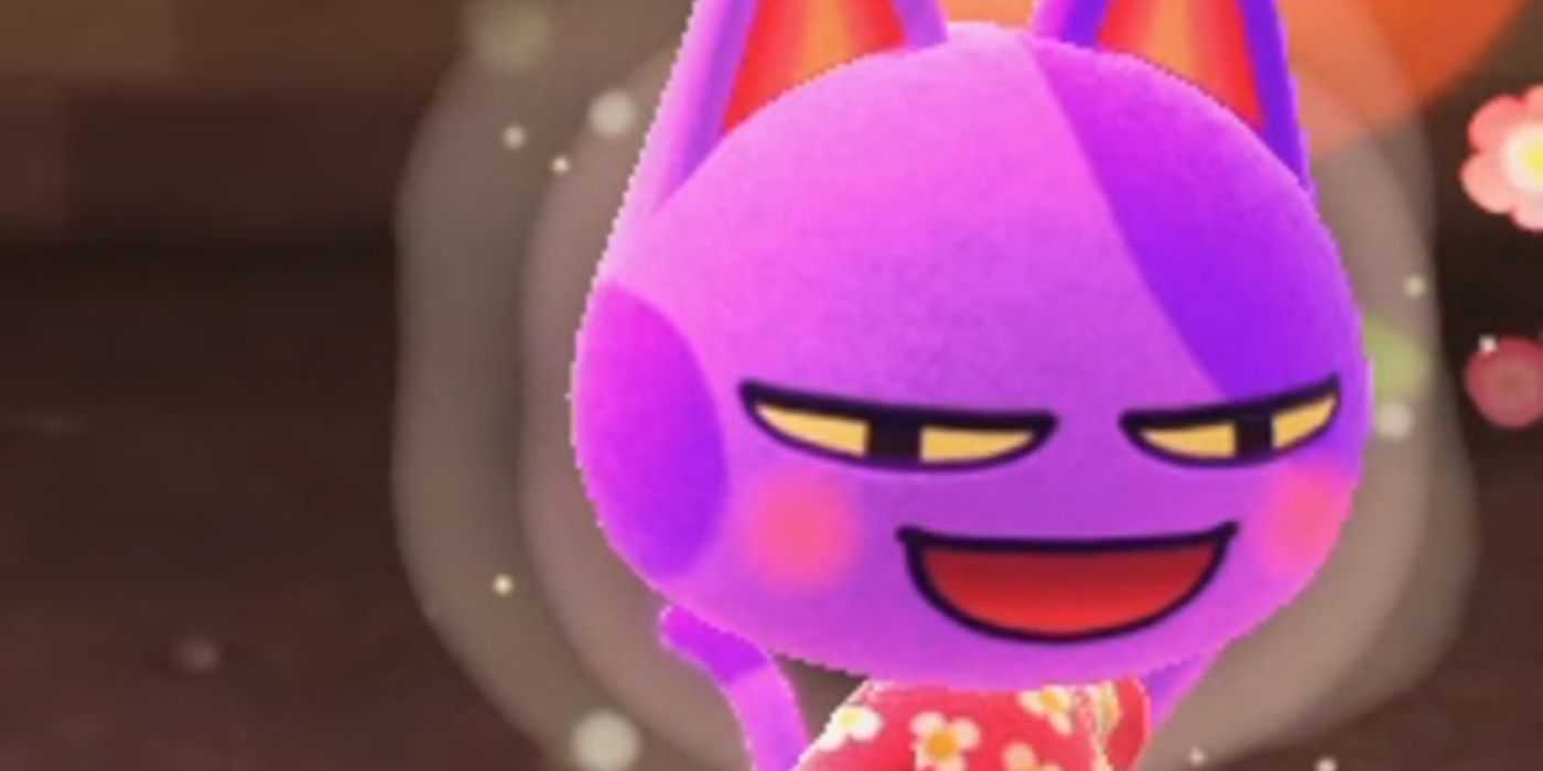 Bob lacht in Animal Crossing, New Horizons.