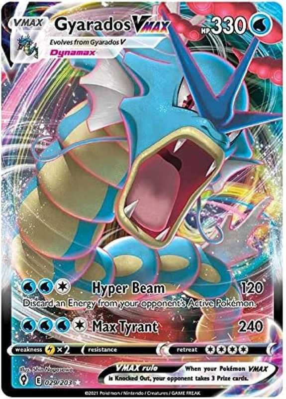Gyarados VMAX-Karte mit vollständiger Grafik