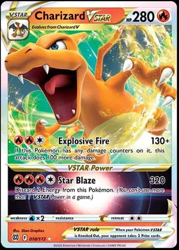 Charizard VSTAR-Karte mit einzigartiger Kunst