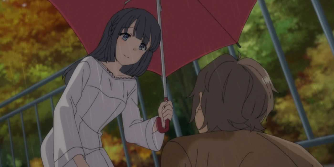 Shoko Makinohara protege a Sakuta en Bunny Girl Senpai