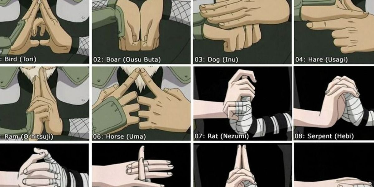 Arten von Handzeichen in Naruto