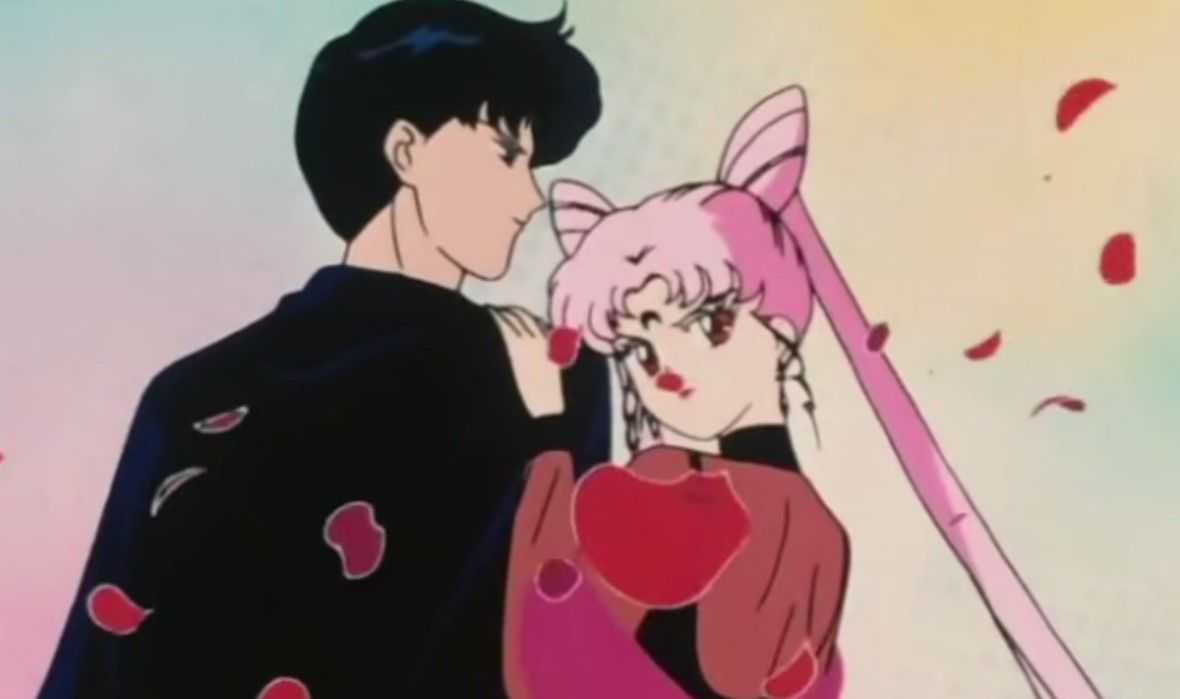 Chibi USA Mamoru Papa gibt der Familie eine schwarze Dame