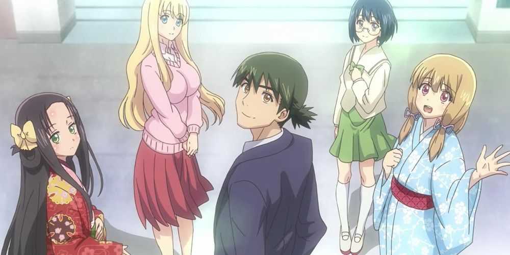Nobunaga und sein Harem in Nobunaga Teacher