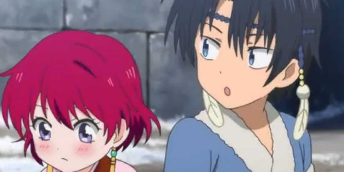 Yona y Hak como niños en el anime Yona Of The Dawn