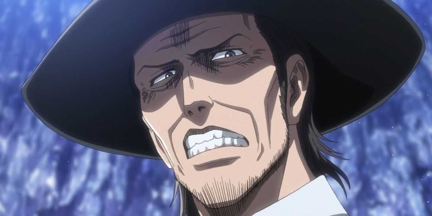 Kenny Ackerman von Attack On Titan verzieht das Gesicht.