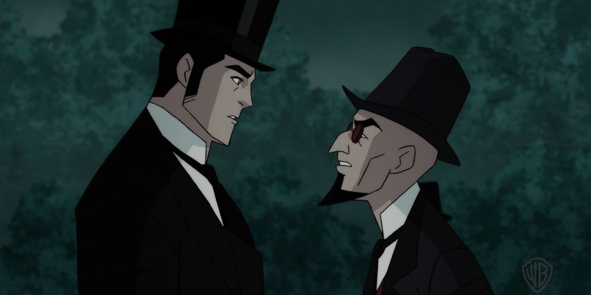 Bruce Wayne und Hugo Strange haben einen unangenehmen Chat im Gotham By Gaslight Clip