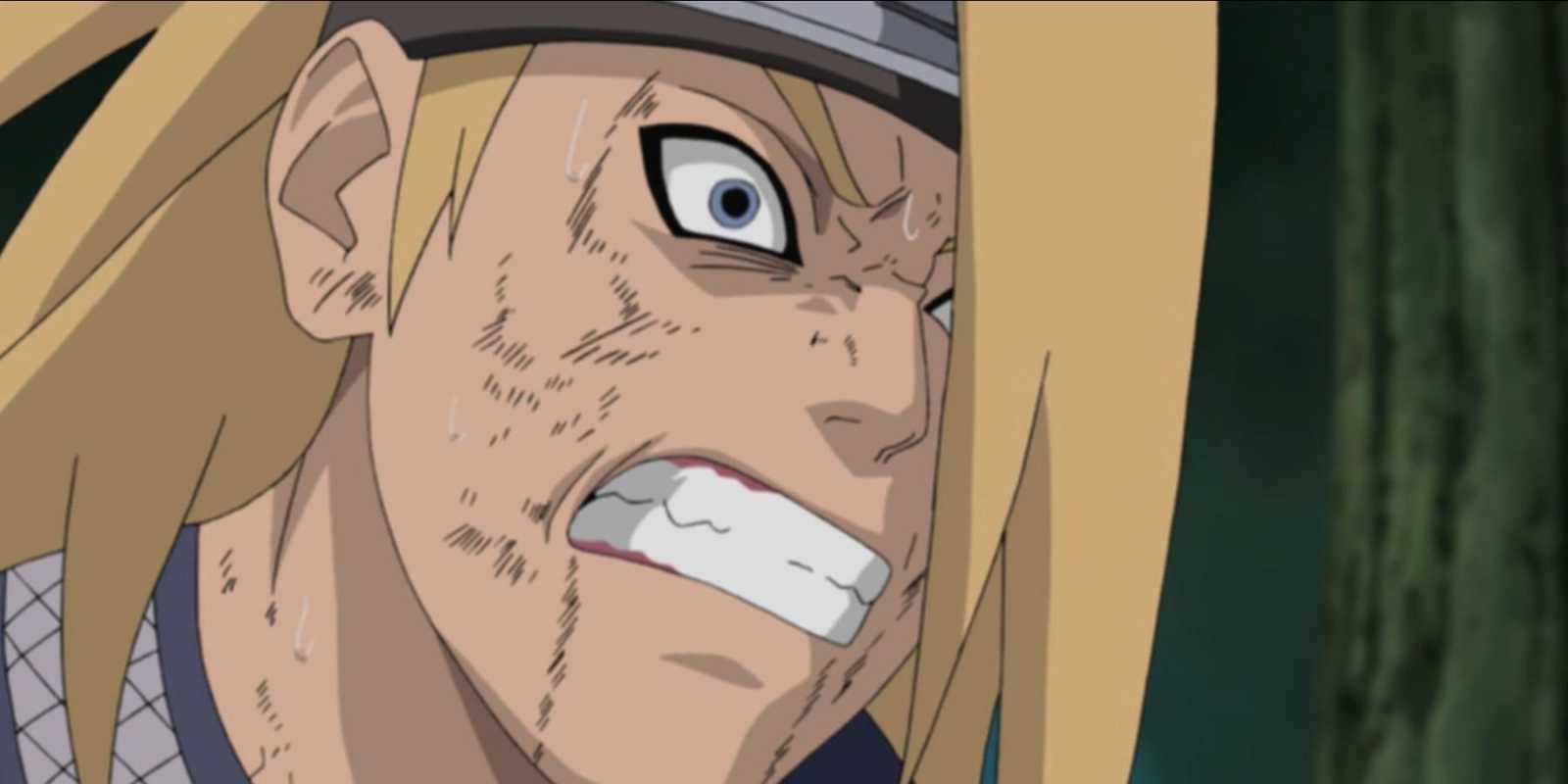 Deidara fletscht vor Wut die Zähne