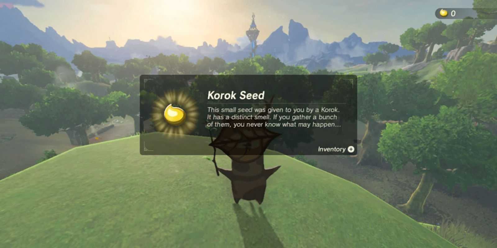 Link zum Erhalten eines Korok-Samens in The Legend of Zelda