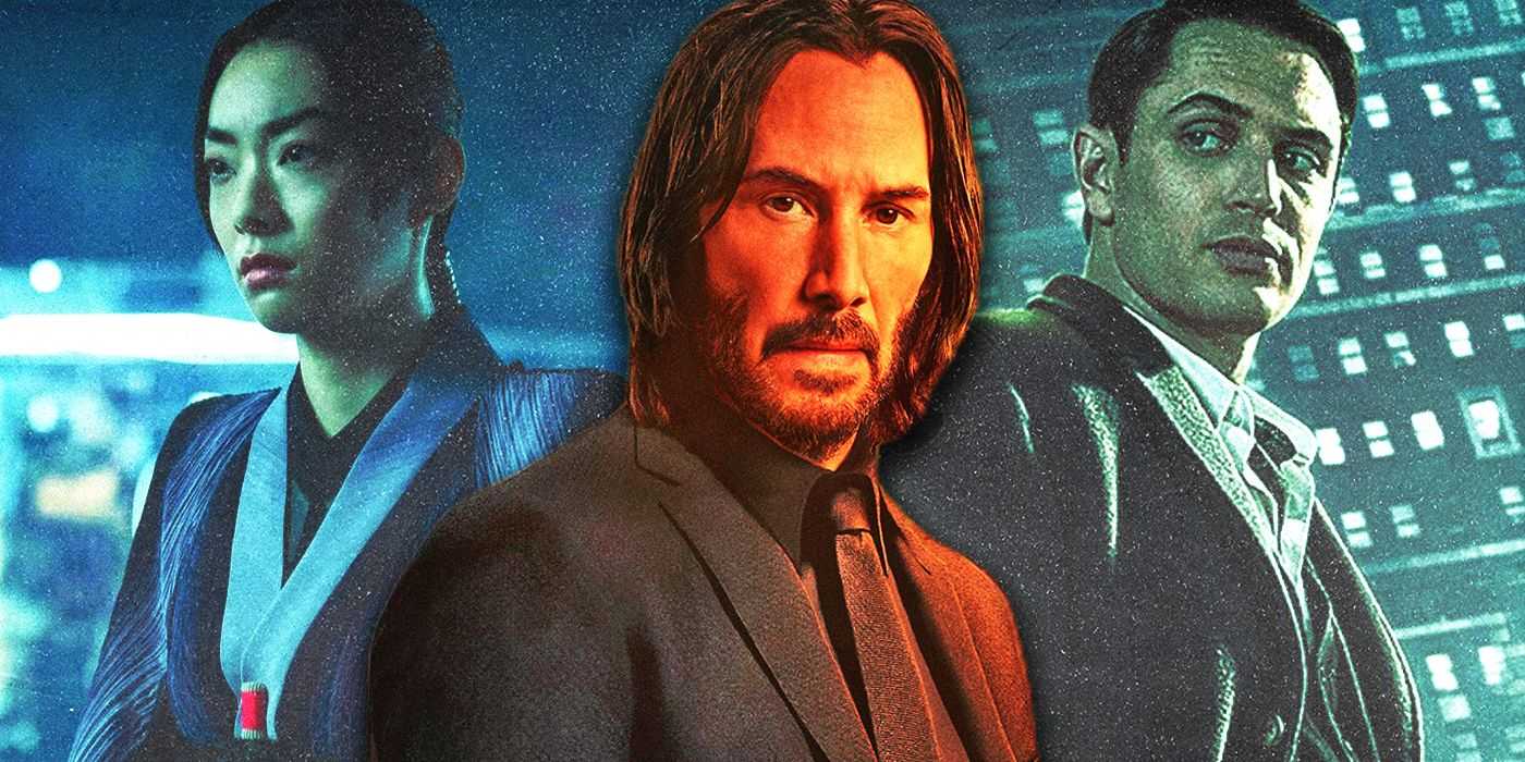Imágenes divididas de Akira, John Wick y Winston