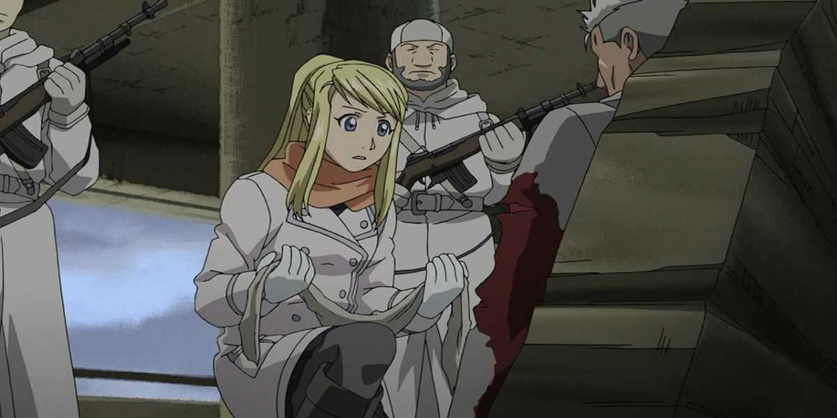 Winry behandelt Narbe von Fullmetal Alchemist