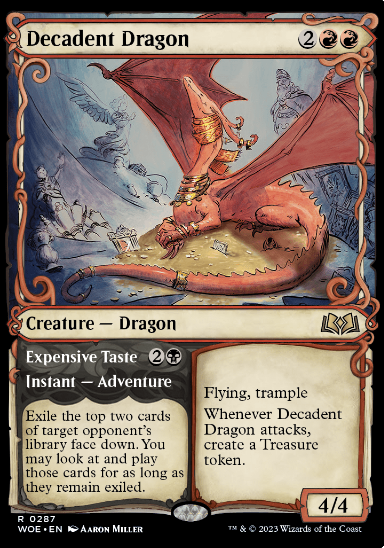 Dekadenter Drachen-Schaukasten