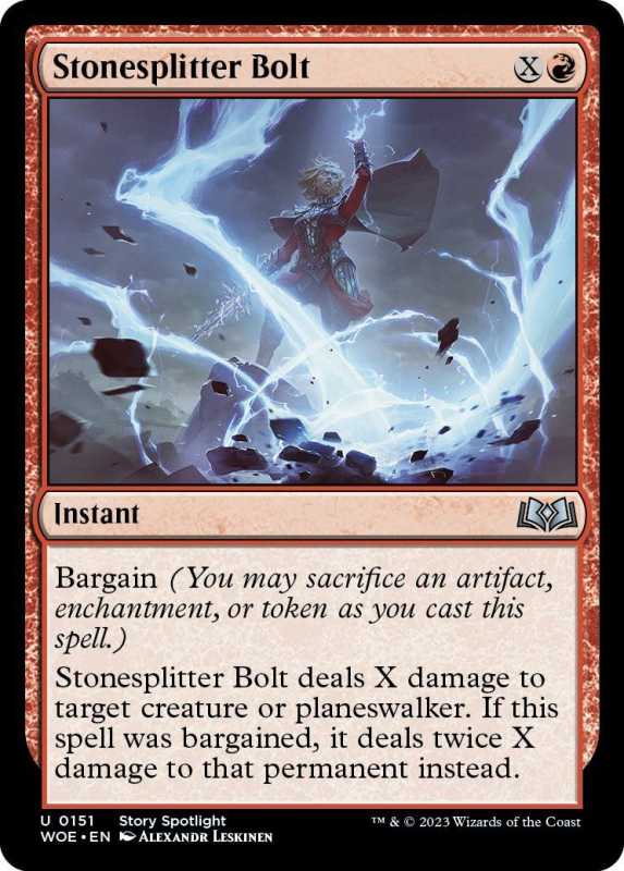 Steinspalterbolzen aus der Wildnis von Eldraine