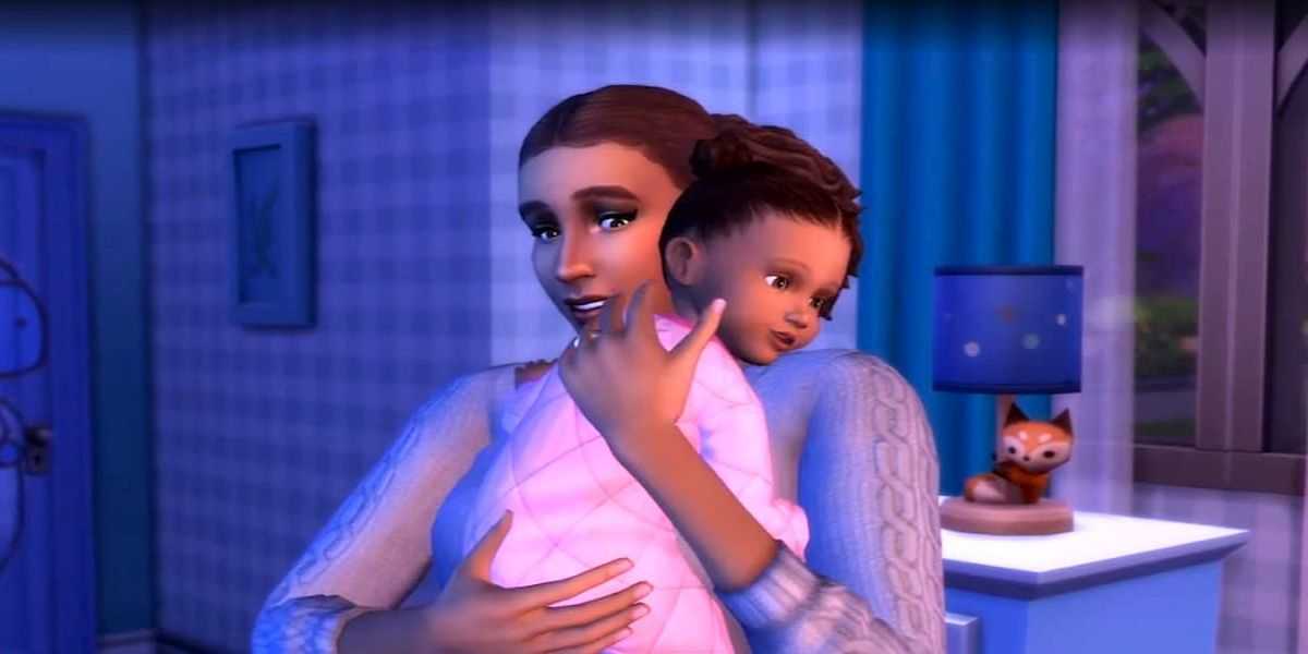 The Sims 4 - bebeğini tutan anne