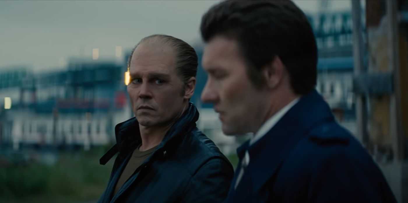 Johnny Depp als Whitey Bulger und Joel Edgerton als John Connolly in Black Mass
