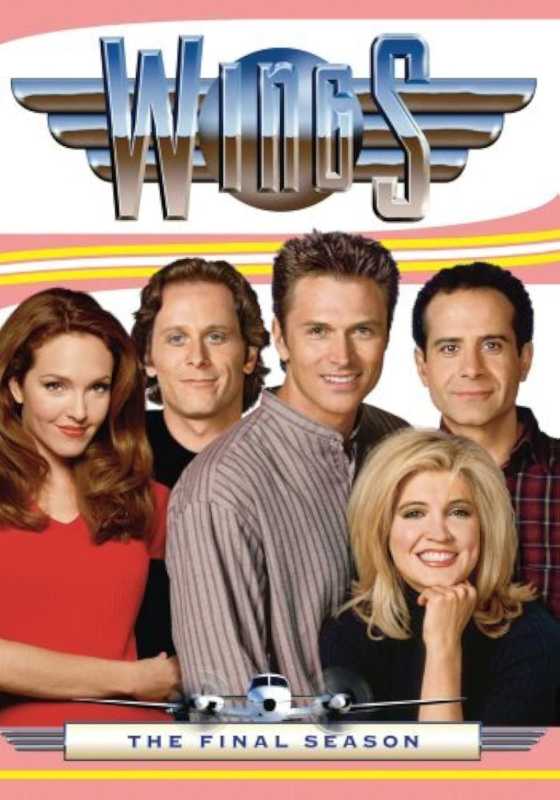 Tony Shalhoub, Steven Weber, Amy Yasbeck, Crystal Bernard y Tim Daly en Wings (1990)