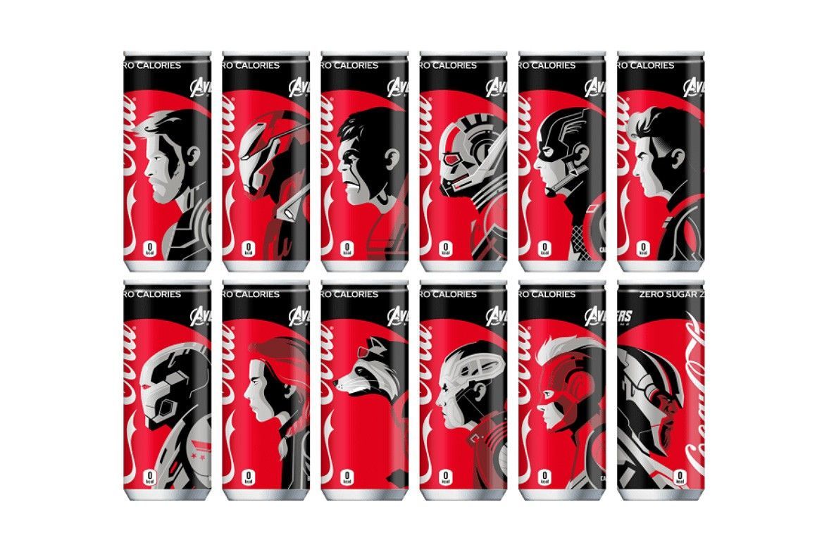 Marvel y Coca-Cola colaboran en latas de Avengers: Endgame solo en Japón