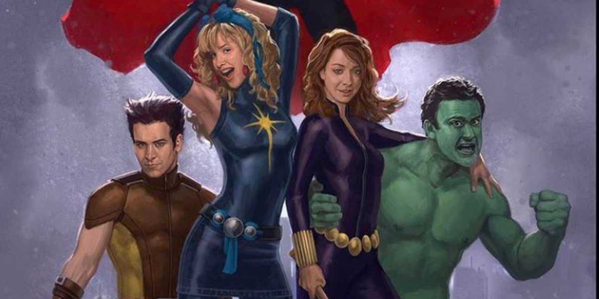El artista de Marvel Studios reimagina al elenco de HIMYM como héroes de Marvel