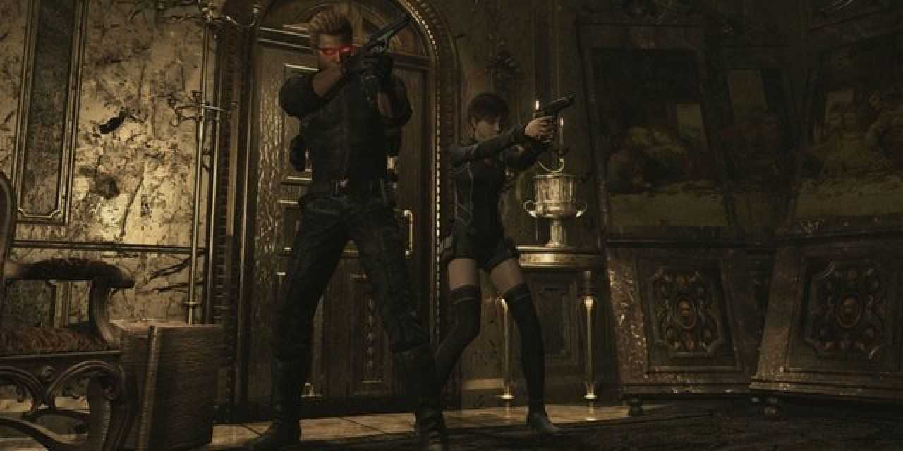 Albert Wesker y Rebecca Chambers